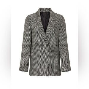 Anine Bing Fishbone Blazer - Black and White, XS